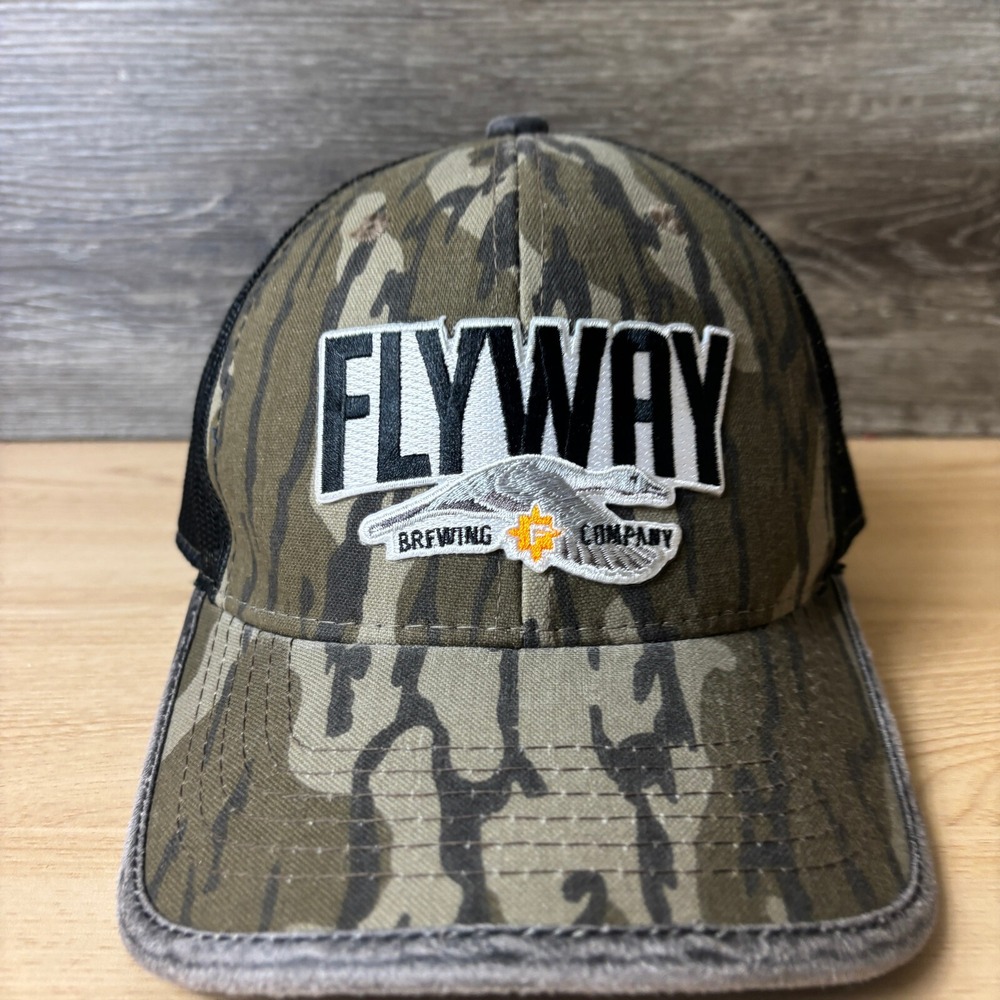 Flyway Brewing Company Hat Cap Brown Camo Camouflage Beer Brewery Hunting - Picture 2 of 9